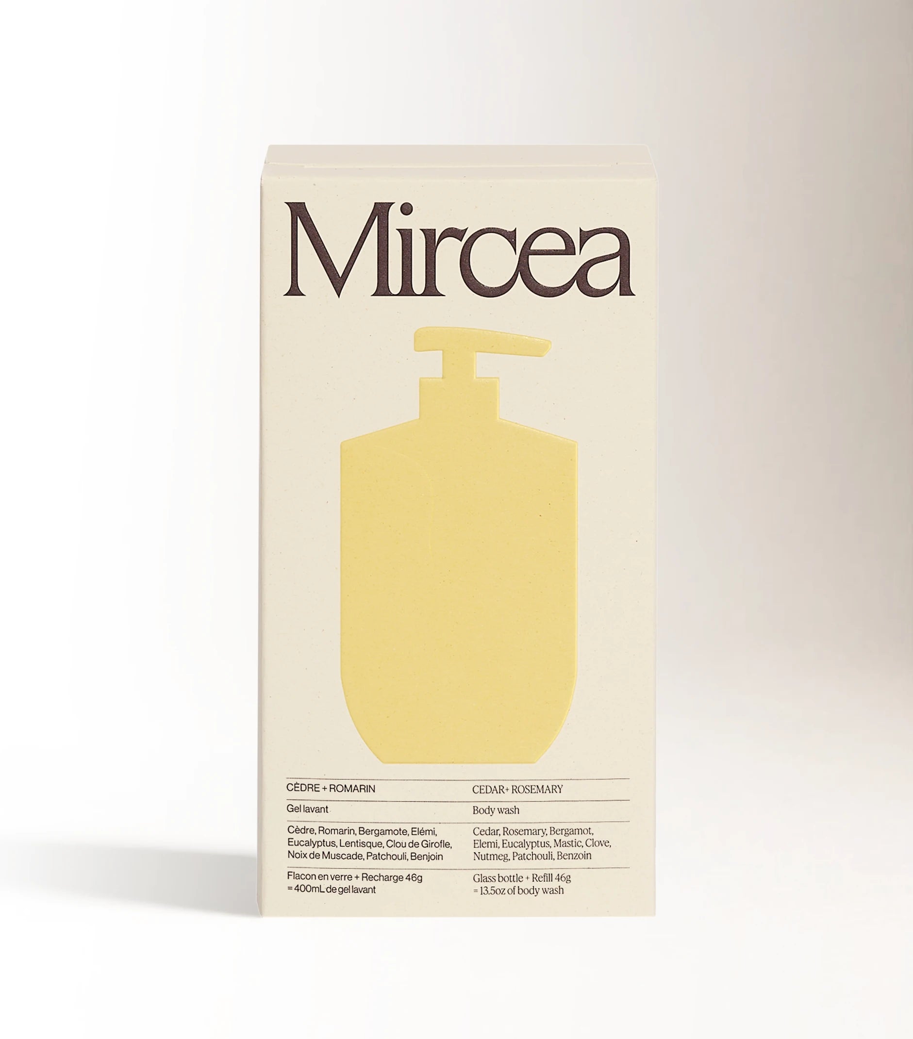 Mircea Bodywash Packaging Cedar Rosemary